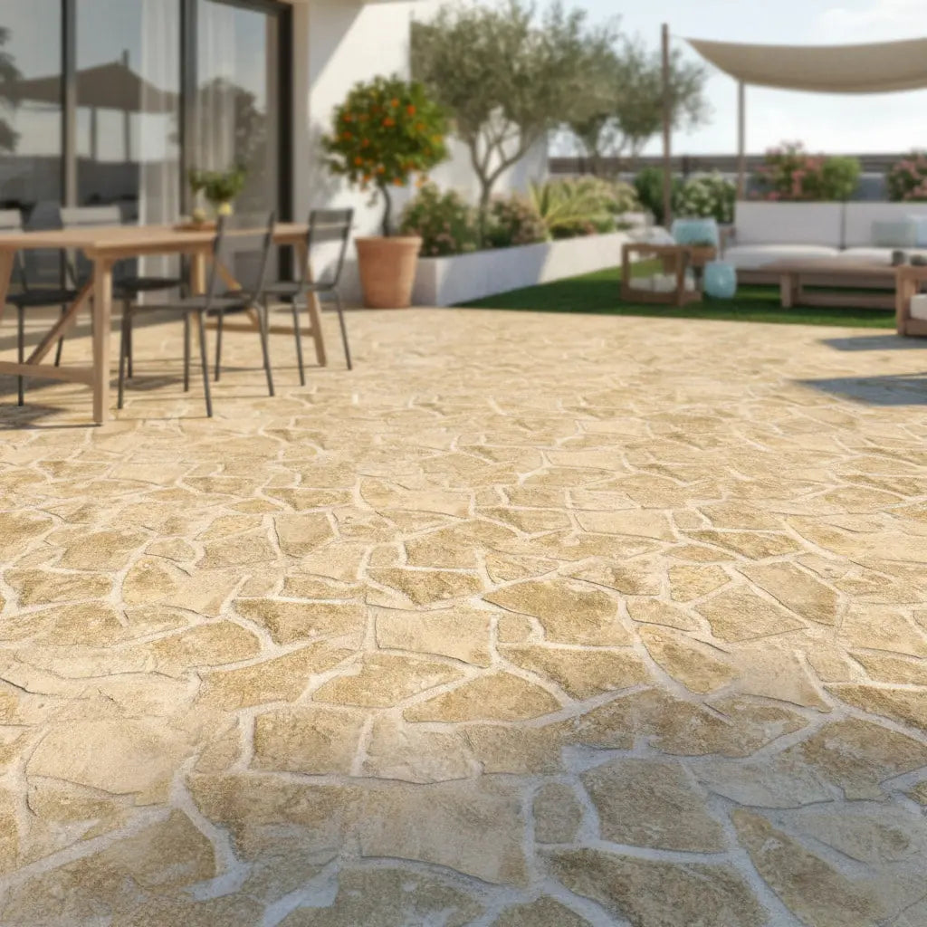 Polygonalplatte KALKSTEIN PIERRE DE L'YONNE