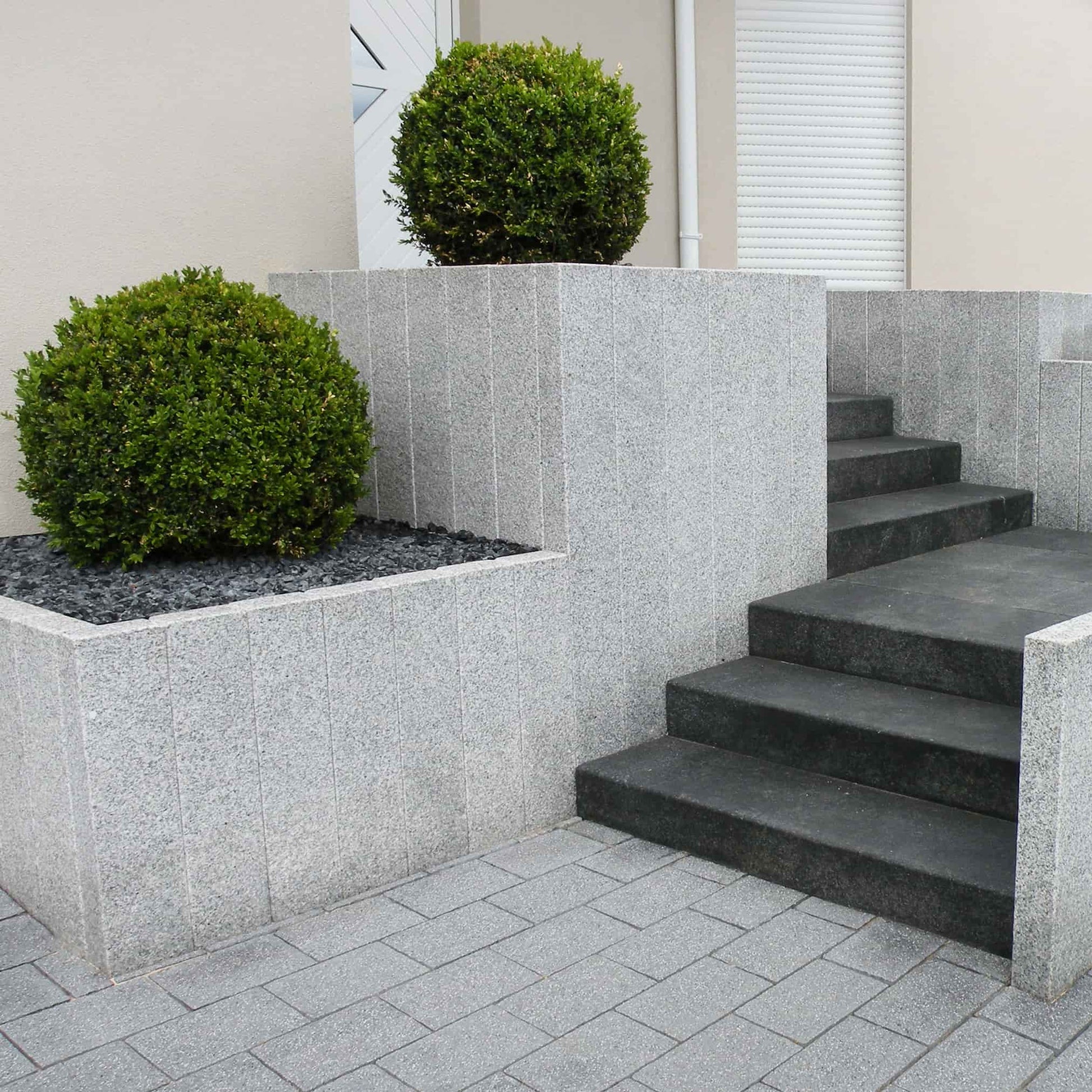 Palissade en granit SILVERSAND Minéral pierre naturelle