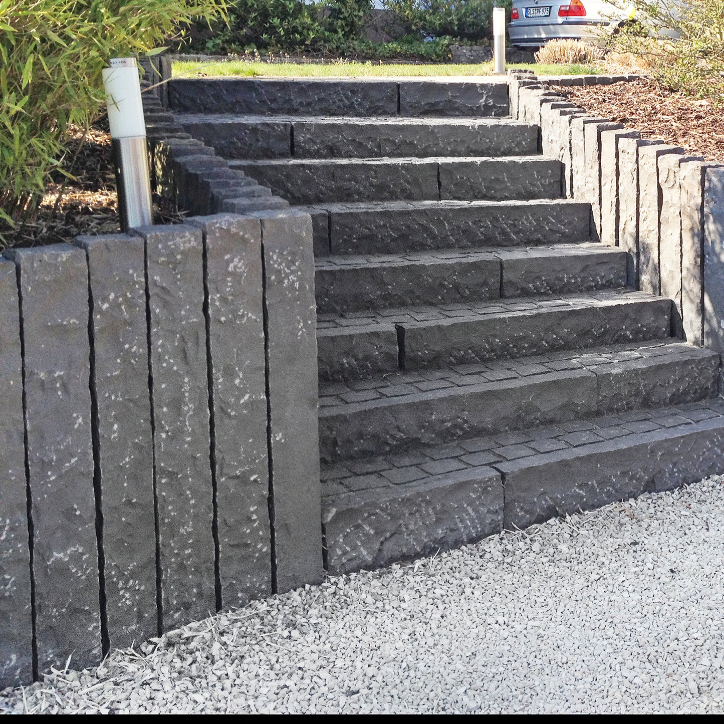 Palisade SUPER BLACK BASALT gespalten