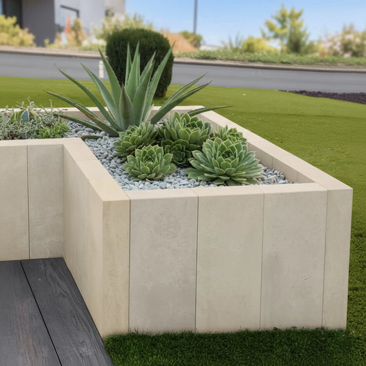 Palissade en pierre calcaire SINAI PEARL Minéral pierre naturelle