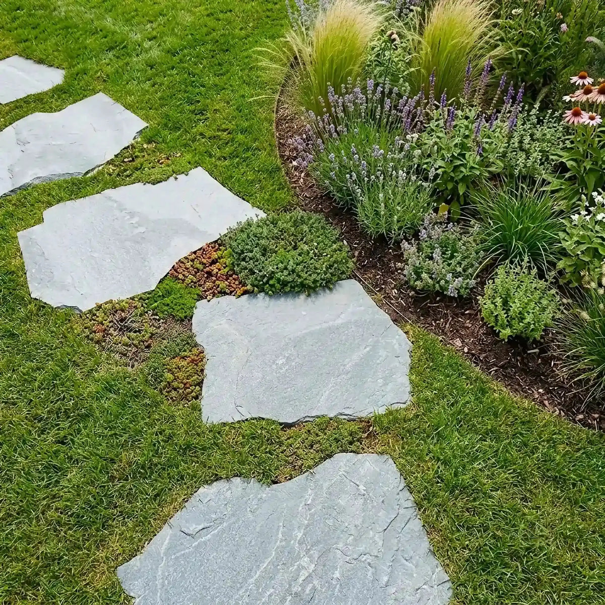 Pas japonais en QUARTZITE ADRIATICO - forme naturelle Minéral pierre naturelle