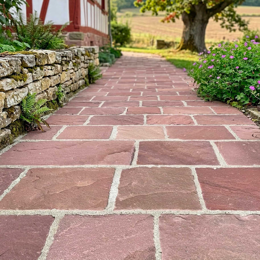 Pavé en grès AUTUMN BROWN Minéral pierre naturelle