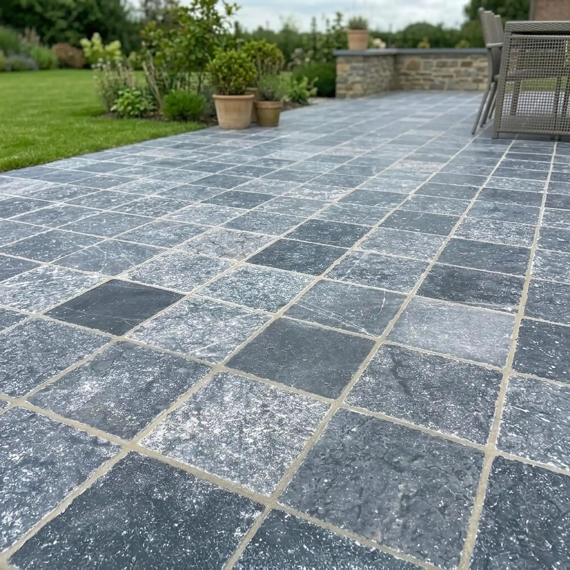 Pavé en Pierre Bleue OCEAN BLUE Minéral pierre naturelle