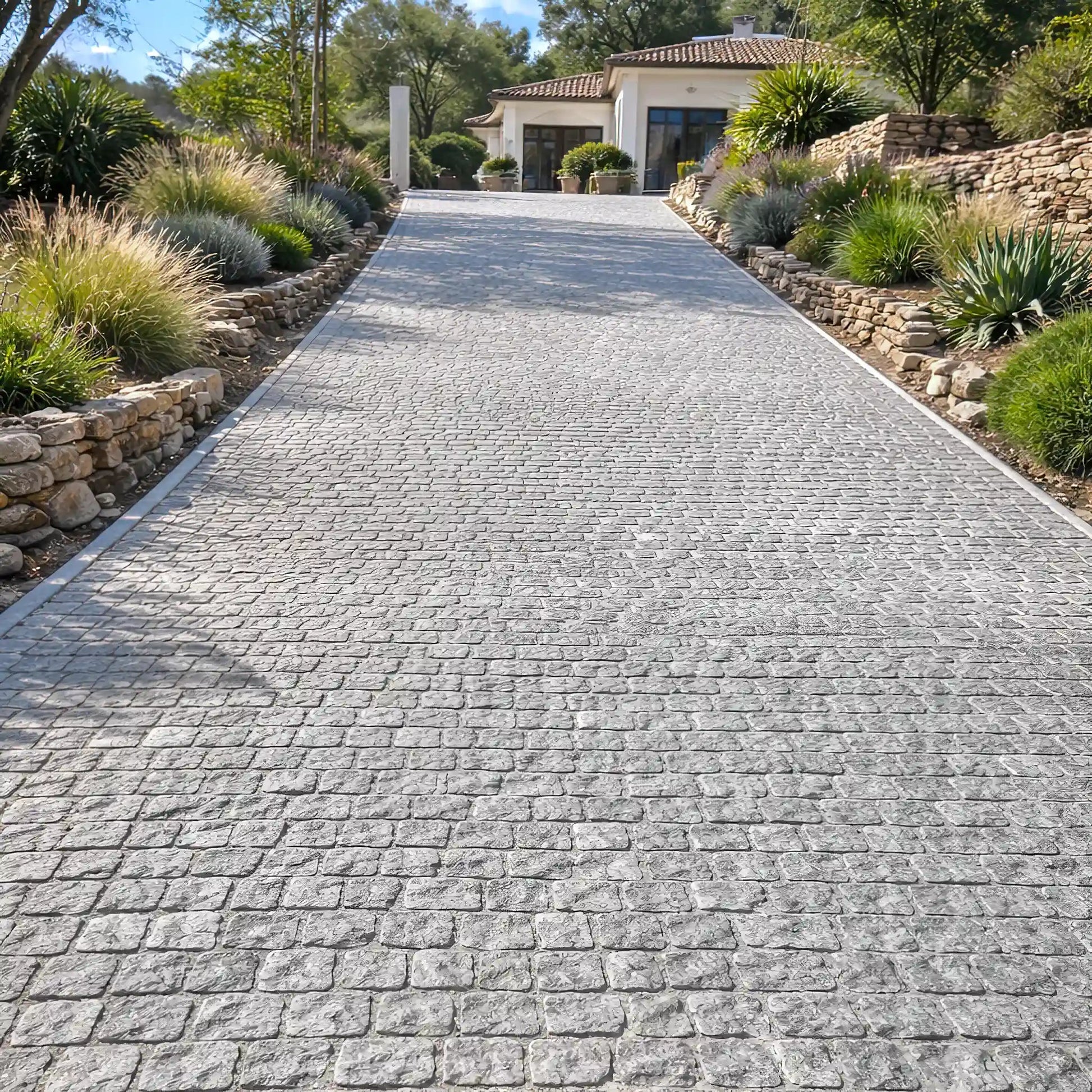 Pavé en granit SILVERSAND Minéral pierre naturelle