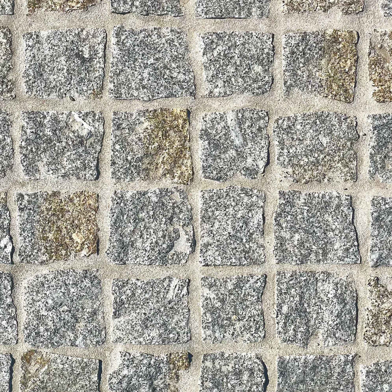 Pflaster Granit MIX grau jaune - Minéral Naturstein
