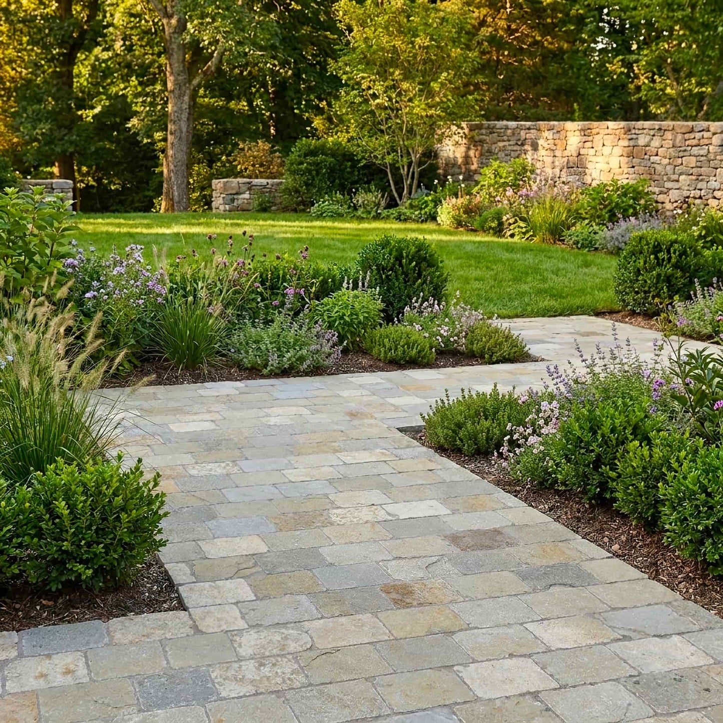 Pavé en pierre calcaire LIMA BEIGE Minéral pierre naturelle