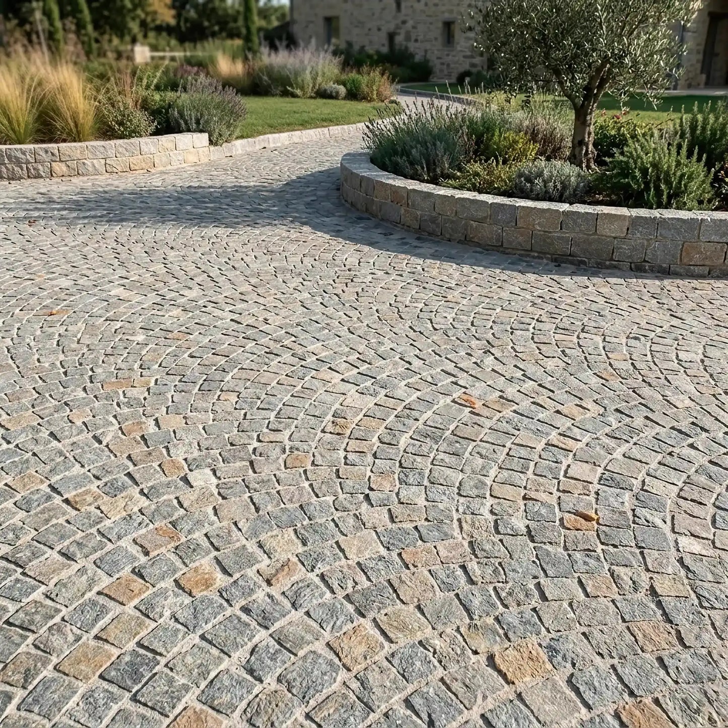 Pavé en PIERRE DE LUZERNE Minéral pierre naturelle