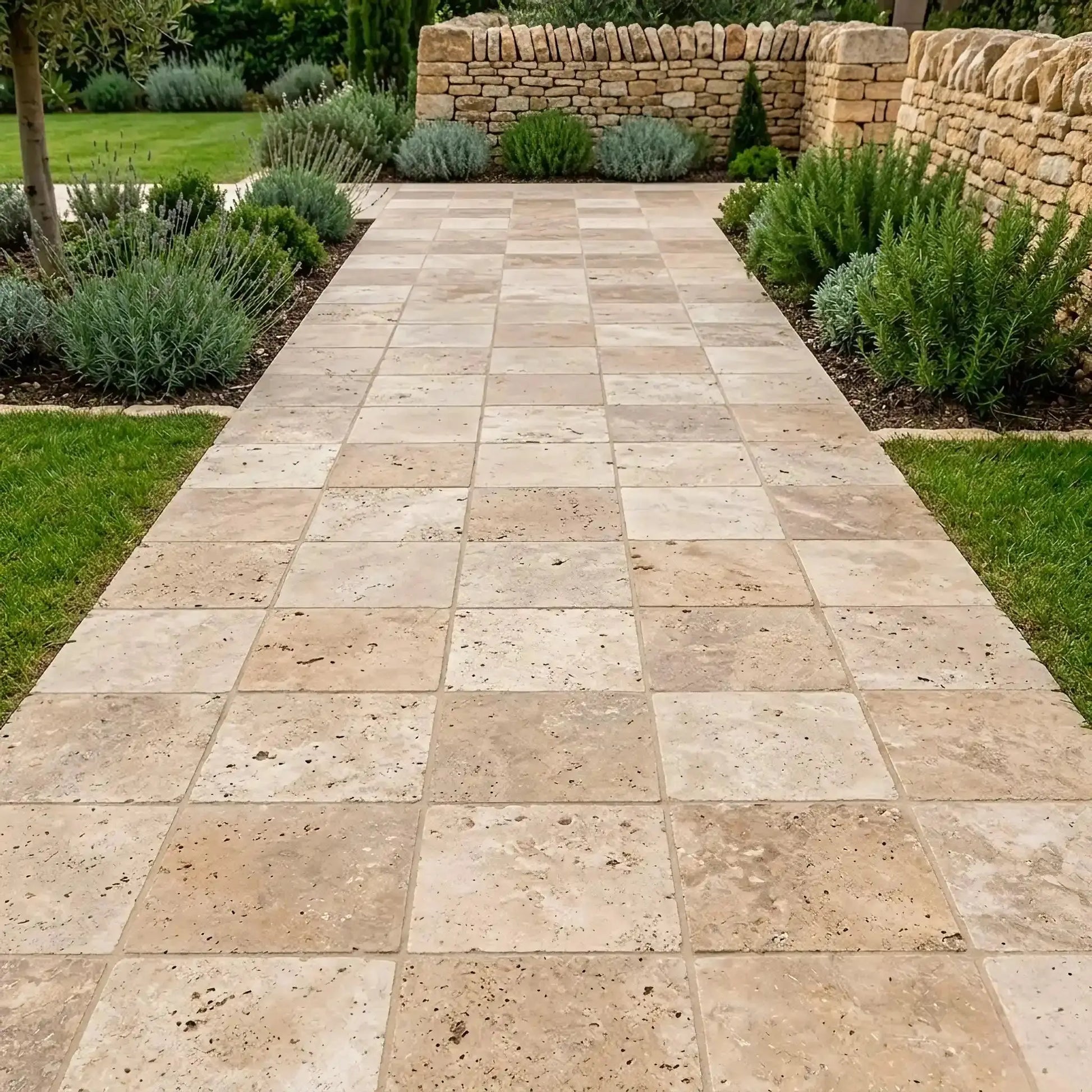 Pflaster TRAVERTIN RUSTIC MIX Minéral Naturstein