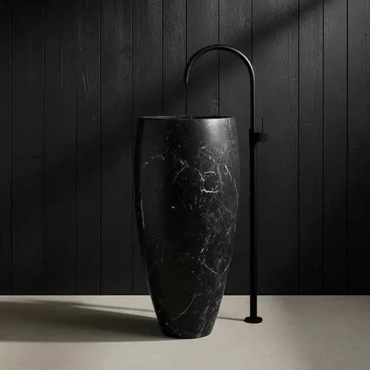 Standwaschbecken aus schwarzem Marmor NOIR MARQUINA – Minéral Naturstein