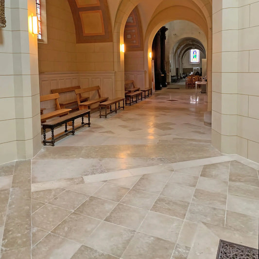 Dallage en pierre de Bourgogne MASSANGIS Adouci - Minéral Pierre Naturelle