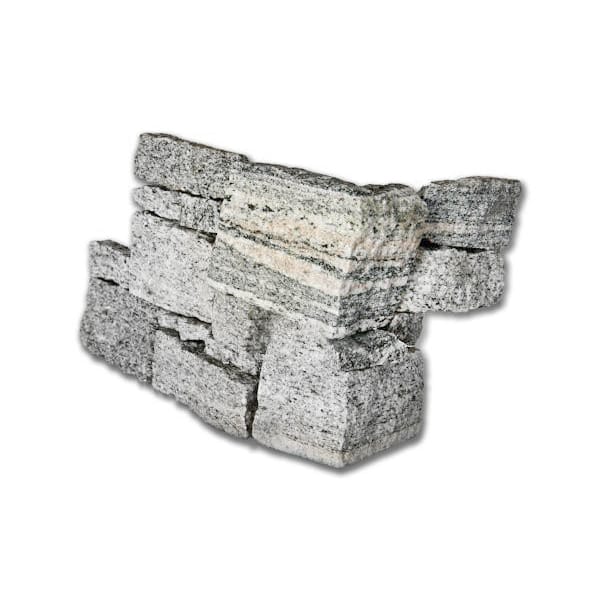 Parement en granit MOUNTAIN GREY - Préassemblé + Angles Minéral pierre naturelle