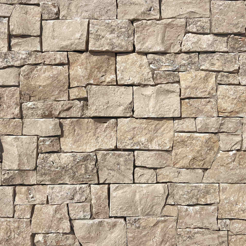 Verblendstein ROCKLINE Kalkstein BEIGE - Préassemblé Minéral Naturstein