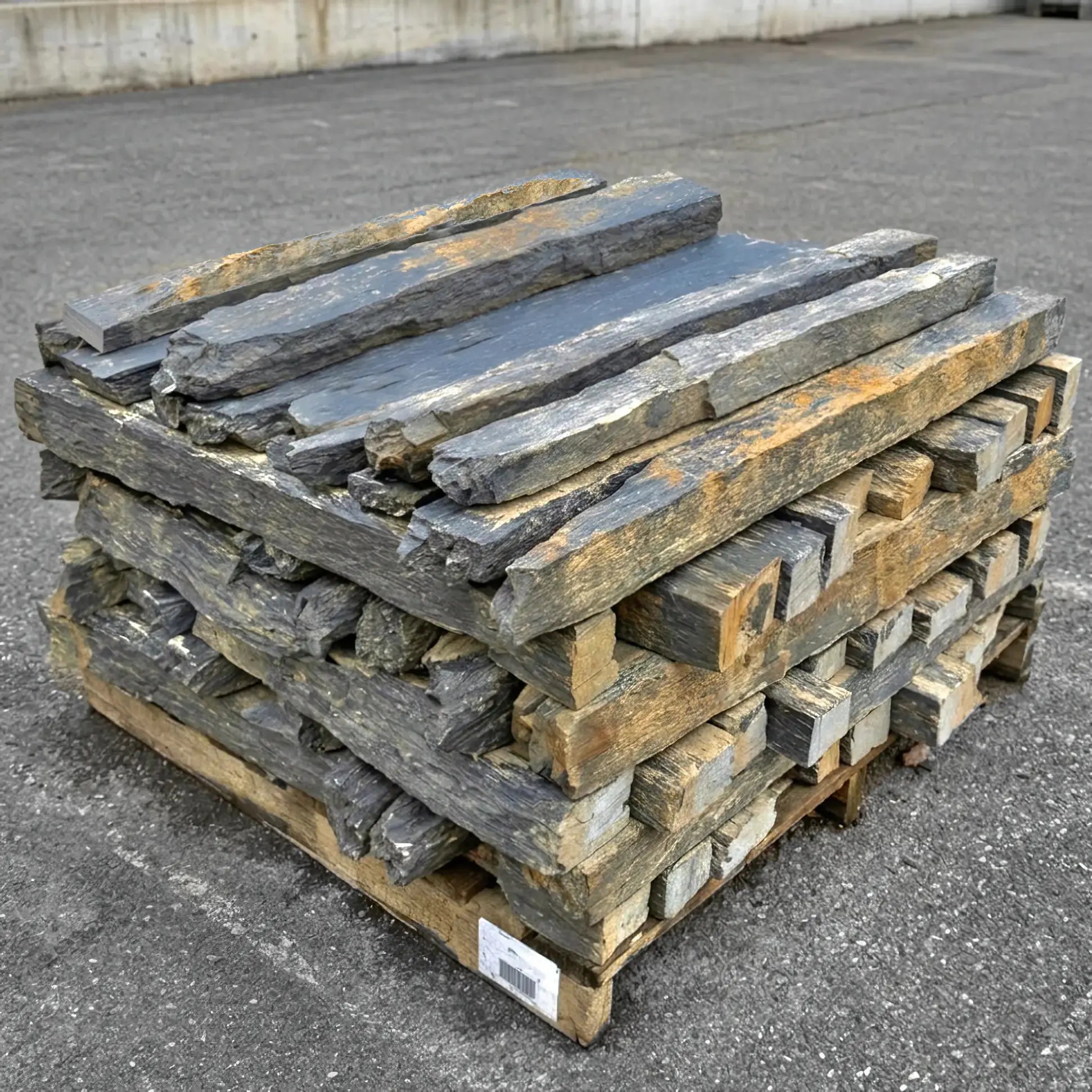 Piquet décoratif en Schiste BLACK SLATE AZUL Minéral pierre naturelle