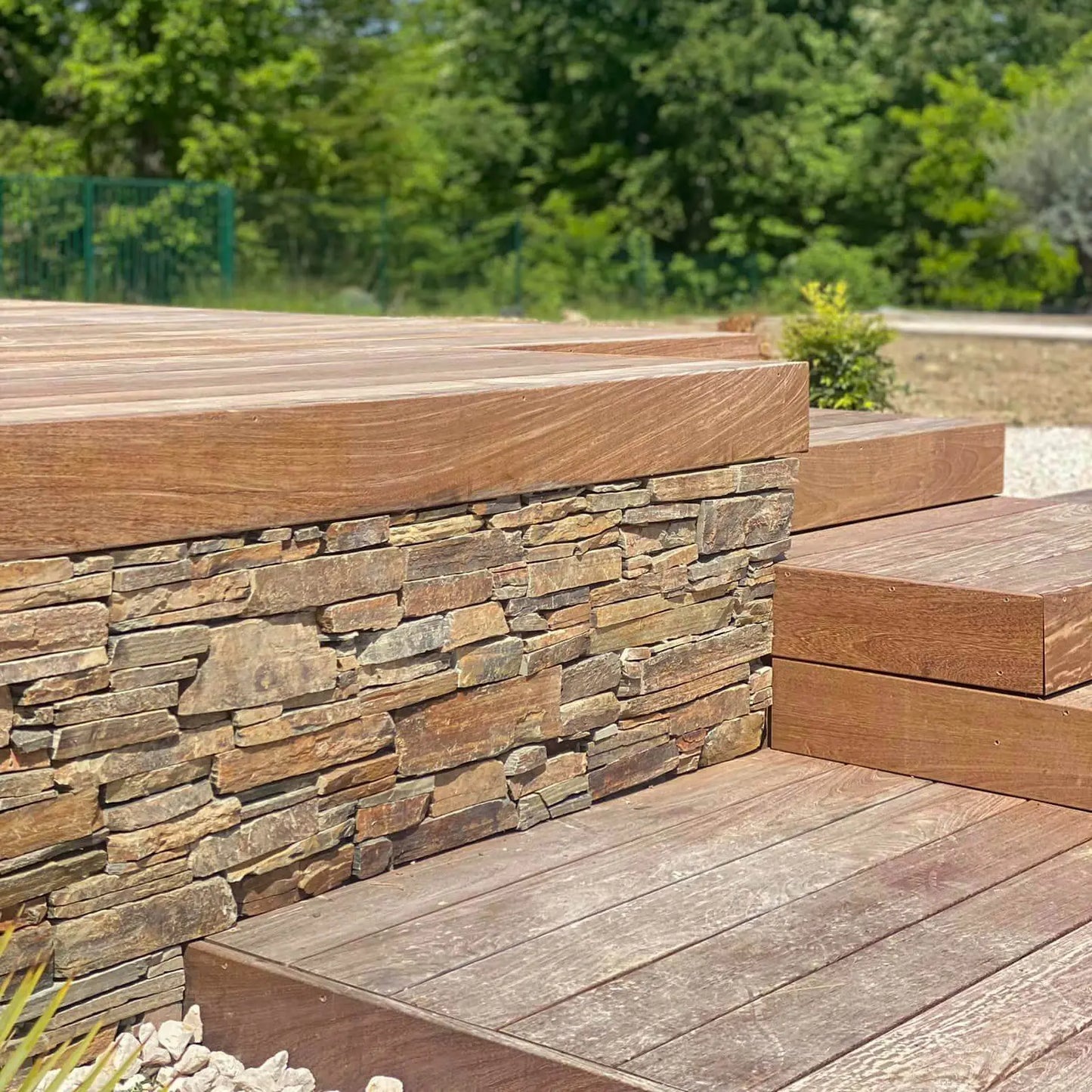Parement SCHISTE FERRUGEM - Préassemblé + Angles - Minéral Pierre Naturelle