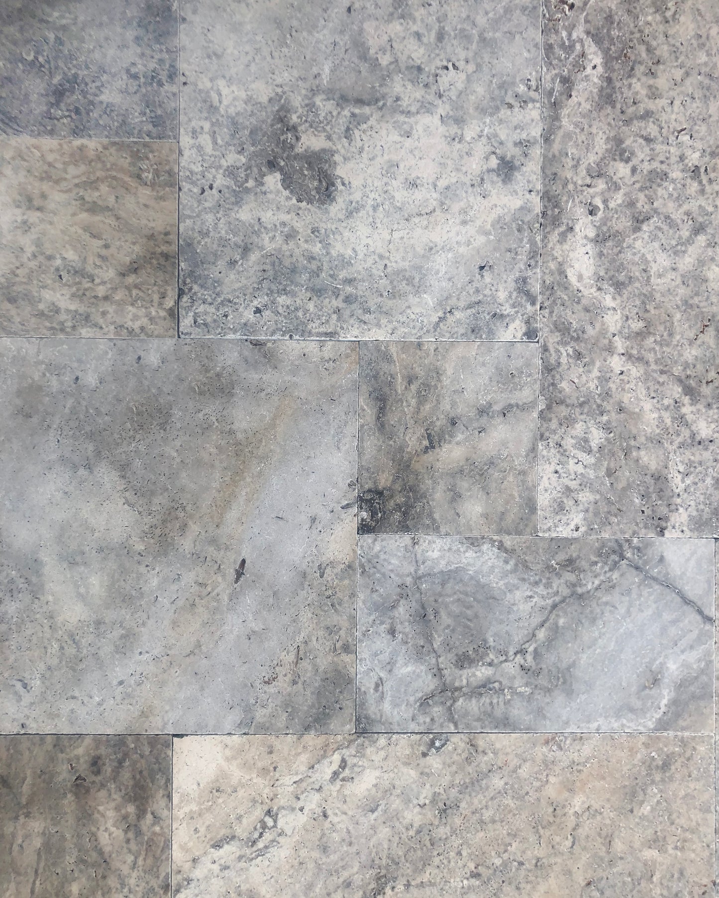 Bodenplatte TRAVERTIN SILVER