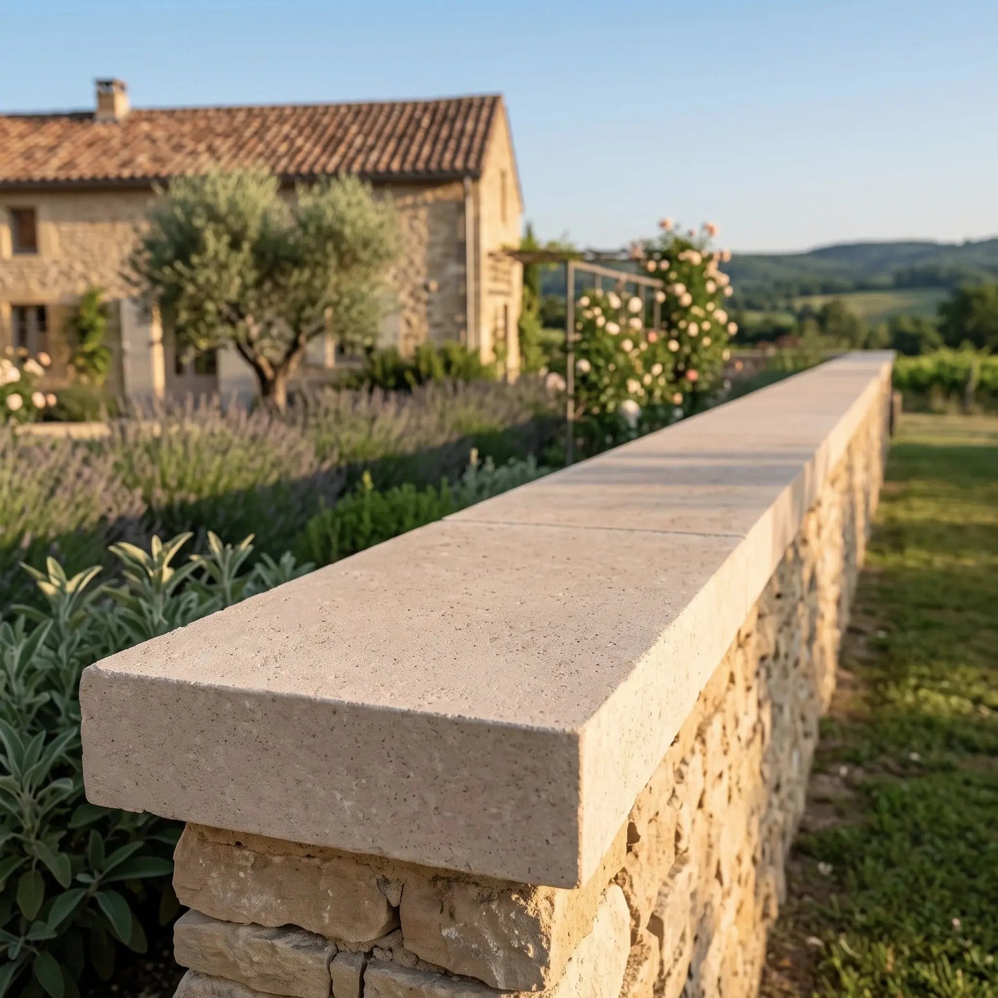 SINAI PEARL Limestone coping - Thickness 6 or 8 cm