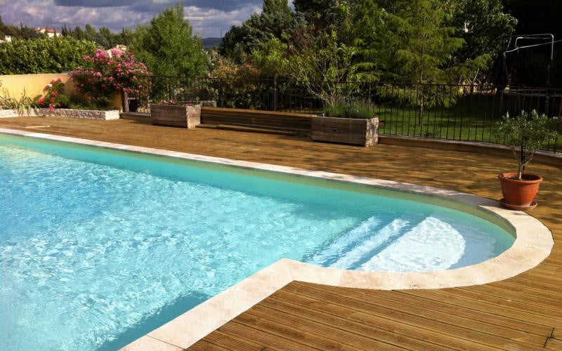 Poolrandplatte Travertin MIX Kante 1/2 rund