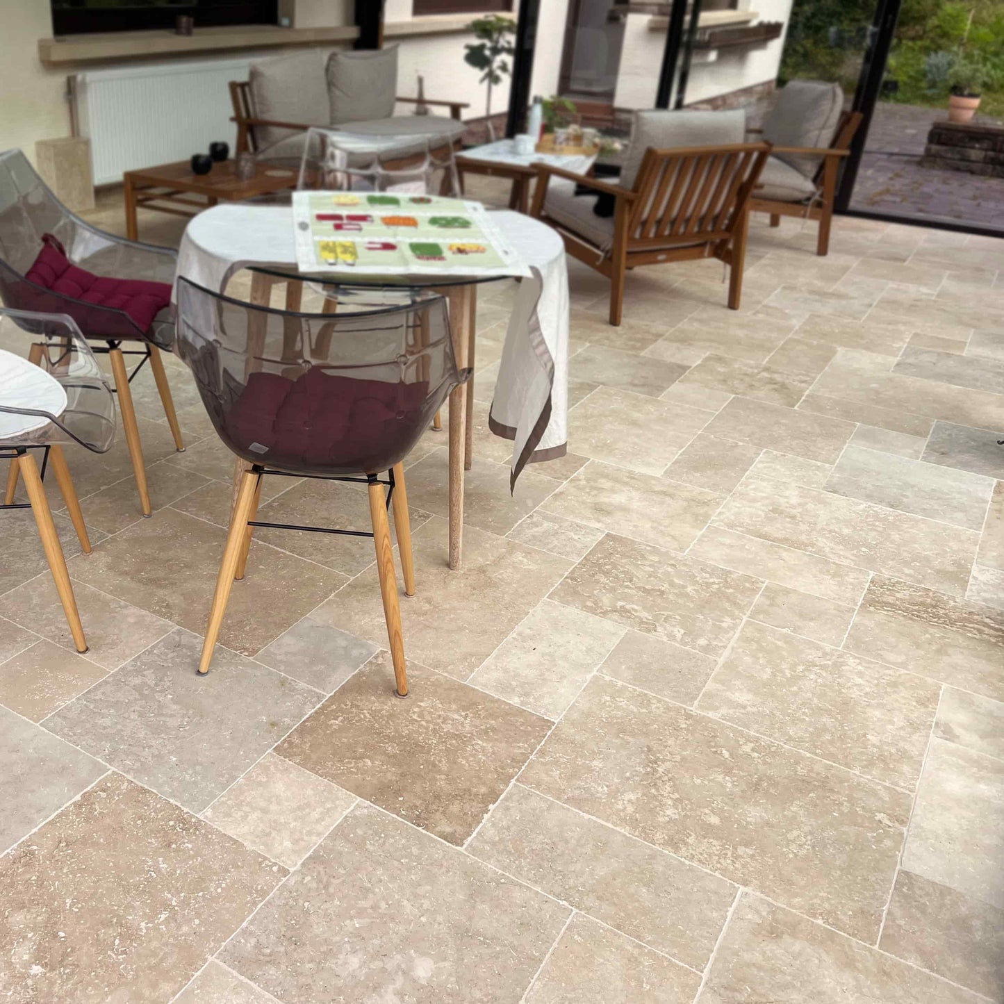 Bodenplatte TRAVERTIN RUSTIC MIX