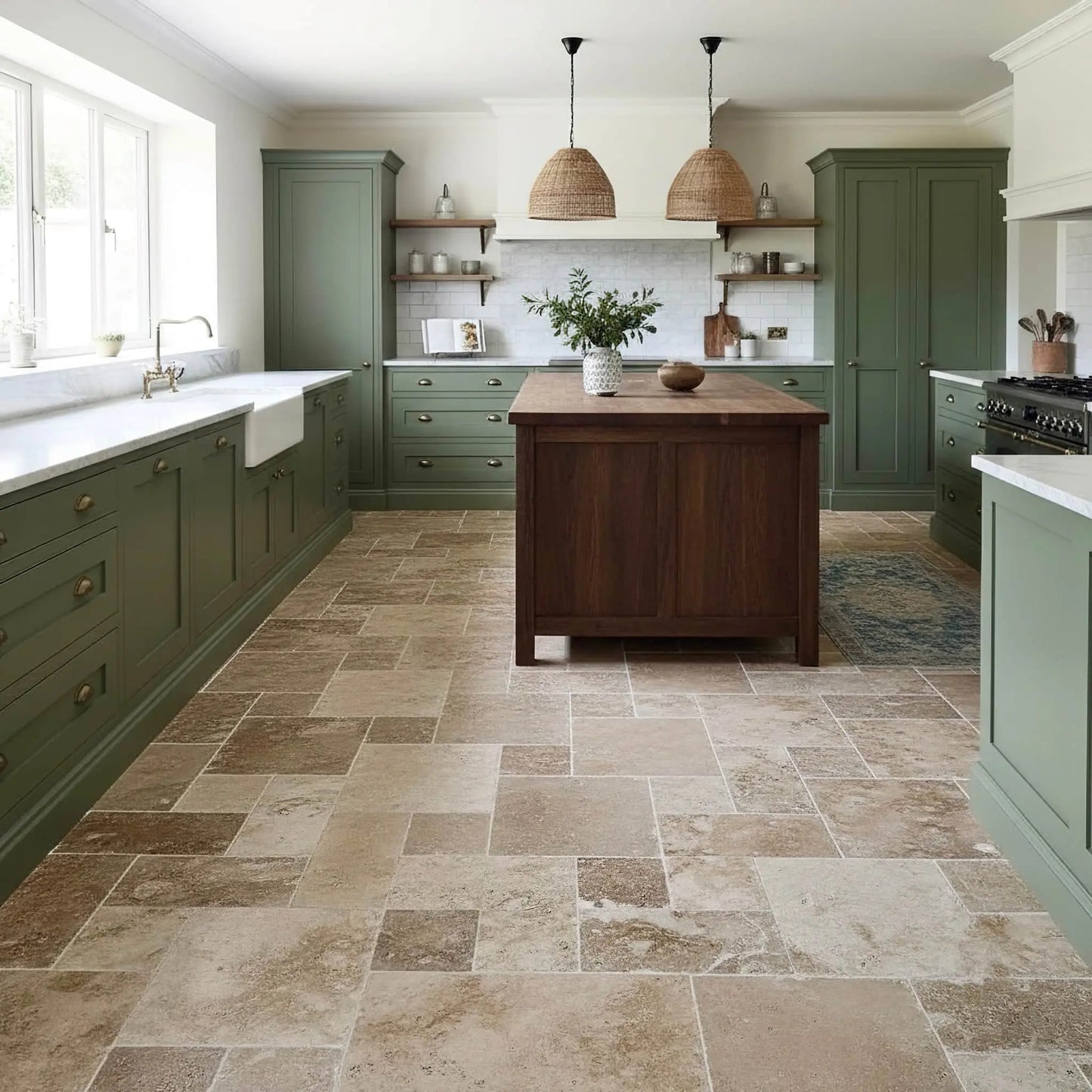 Bodenplatte TRAVERTIN RUSTIC MIX