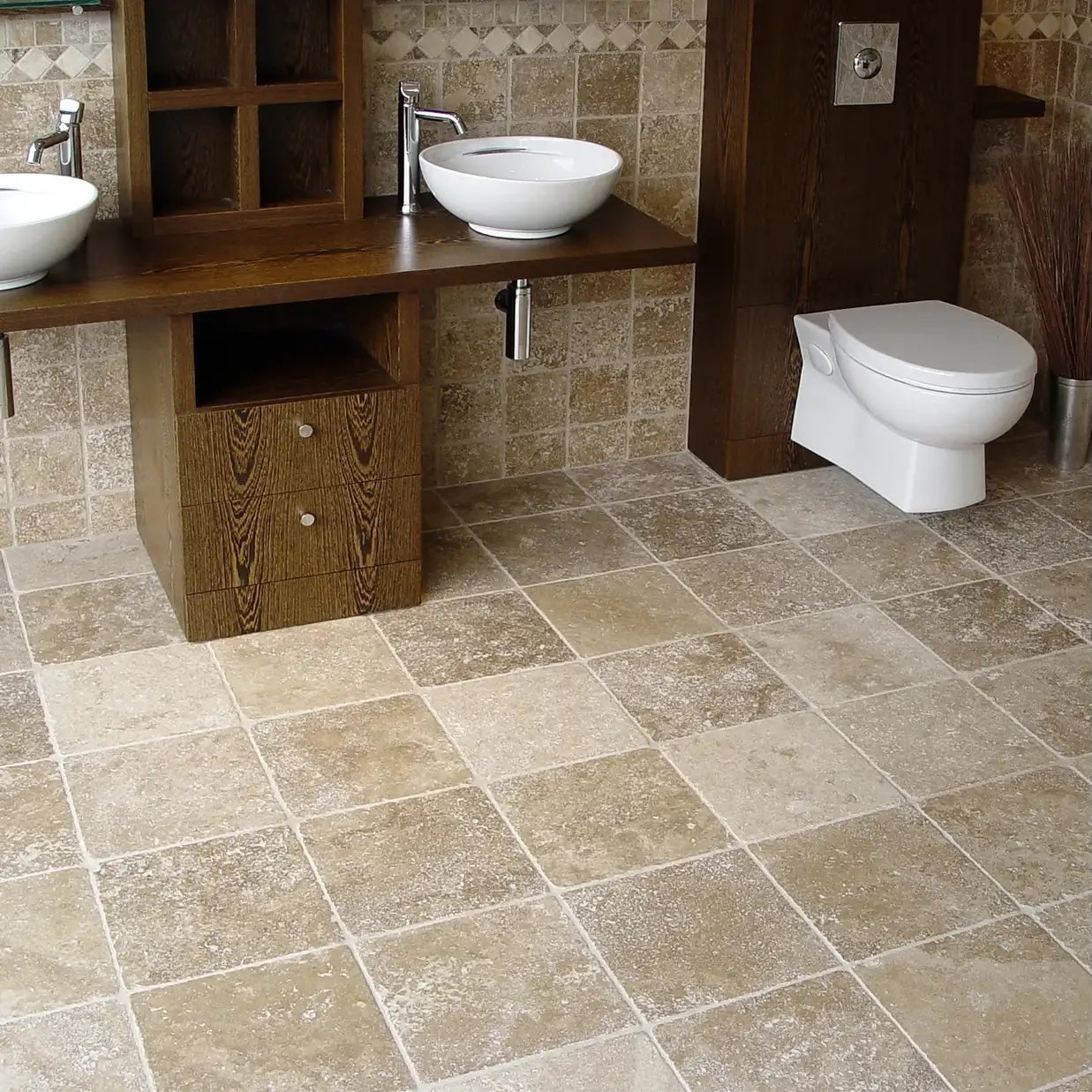 Bodenplatte TRAVERTIN RUSTIC MIX